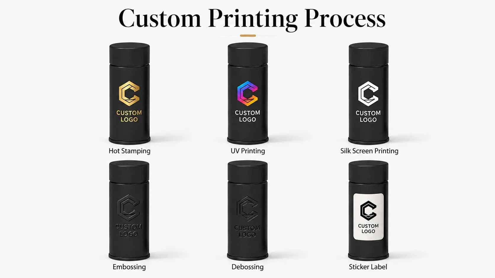 aluminum pre roll tube custom logo